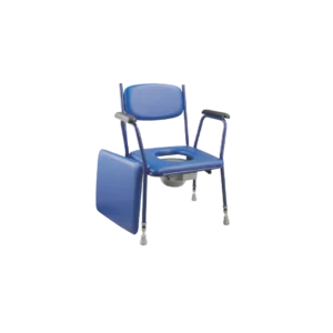 כסא שירותים מרופד , נייח , צבע כחול