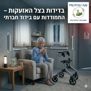 בדידות בצל האזעקות - התמודדות עם בידוד חברתי לגיל השלישי