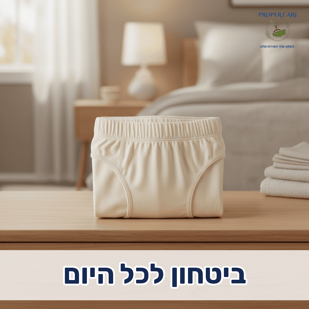 תחתון סופג המספק הגנה מלאה לניידות